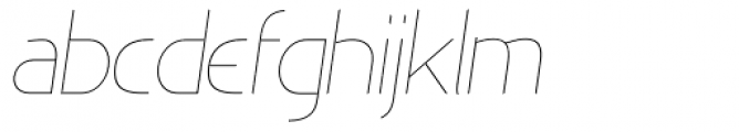 Minimalista Thin Italic Font LOWERCASE