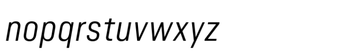 Minimalized Book Italic Font LOWERCASE
