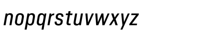 Minimalized Italic Font LOWERCASE