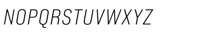 Minimalized Light Italic Font UPPERCASE