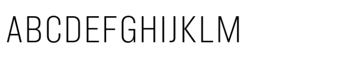 Minimalized Light Font UPPERCASE