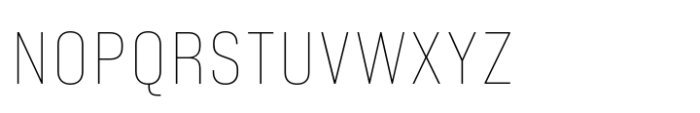Minimalized Thin Font UPPERCASE