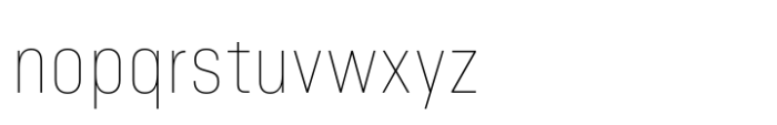 Minimalized Thin Font LOWERCASE