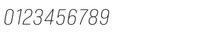 Minimalized XLight Italic Font OTHER CHARS