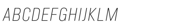 Minimalized XLight Italic Font