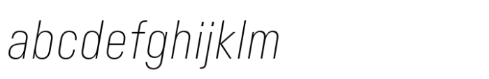 Minimalized XLight Italic FONT
