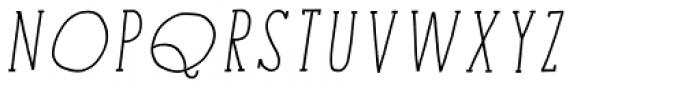 Minimum Waste Italic Font UPPERCASE