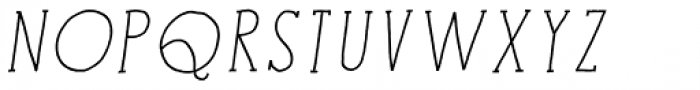 Minimum Waste Italic Font LOWERCASE