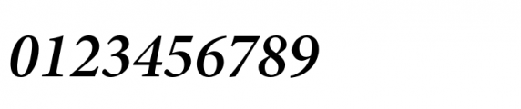 Minion 3 Subhead Semibold Italic Font OTHER CHARS