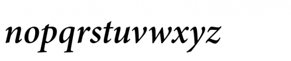 Minion 3 Subhead Semibold Italic Font LOWERCASE