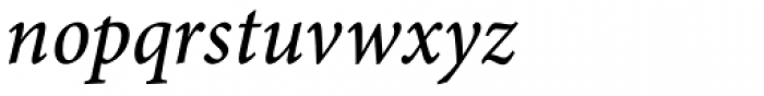 Minion Pro Caption Cond Medium Italic Font LOWERCASE
