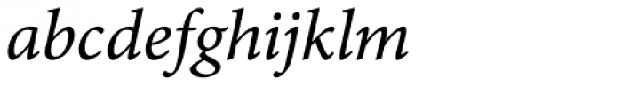 Minion Pro Caption Italic Font LOWERCASE