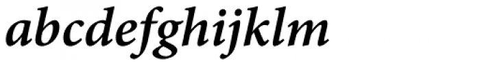 Minion Pro Caption SemiBold Italic Font LOWERCASE