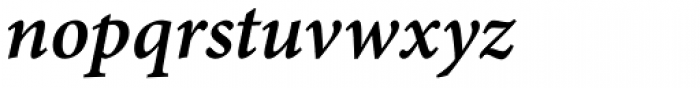 Minion Pro Caption SemiBold Italic Font LOWERCASE