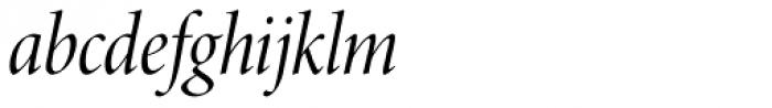 Minion Pro Display Cond Italic Font LOWERCASE