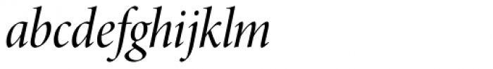 Minion Pro Display Cond Medium Italic Font LOWERCASE