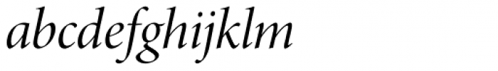 Minion Pro Display Italic Font LOWERCASE