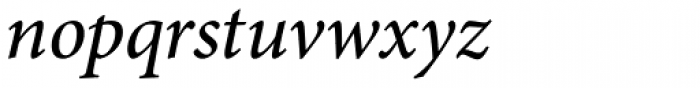 Minion Pro Medium Italic Font LOWERCASE