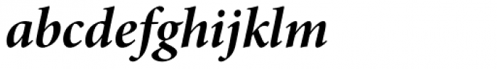 Minion Pro SubHead Bold Italic Font LOWERCASE