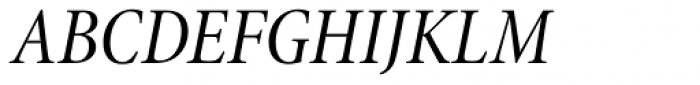 Minion Pro SubHead Cond Italic Font UPPERCASE