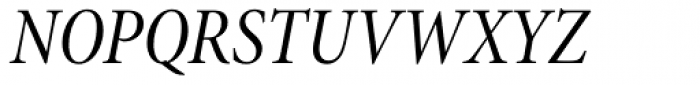 Minion Pro SubHead Cond Italic Font UPPERCASE