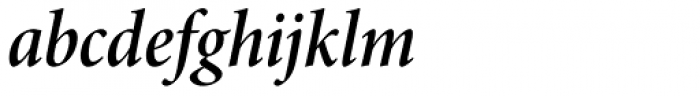 Minion Pro SubHead Cond SemiBold Italic Font LOWERCASE