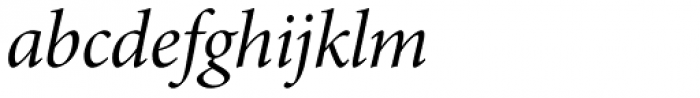 Minion Pro SubHead Italic Font LOWERCASE