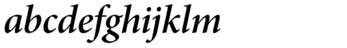 Minion Pro SubHead SemiBold Italic Font LOWERCASE