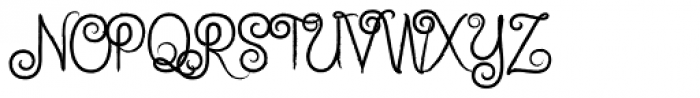 Minnie Brush Font UPPERCASE