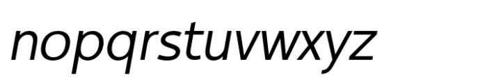 Minomu Extra Light Italic Font LOWERCASE