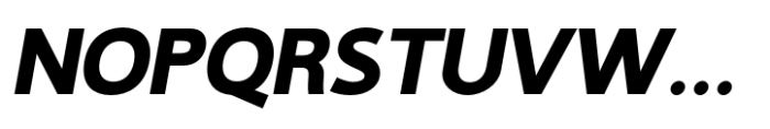 Minomu Heavy Italic Font UPPERCASE