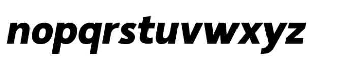 Minomu Heavy Italic Font LOWERCASE