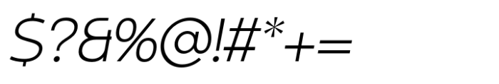 Minomu Thin Italic Font OTHER CHARS