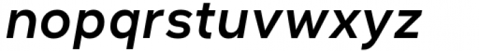 Minor Medium Italic Font LOWERCASE