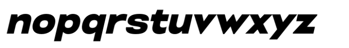 Minoris Variable Extra Bold Slanted Font LOWERCASE