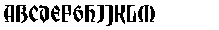 Minster Medieval Font UPPERCASE