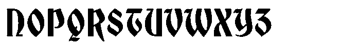 Minster Medieval Font UPPERCASE