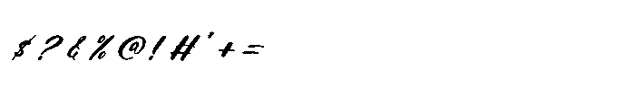 Mintac Italic Font OTHER CHARS