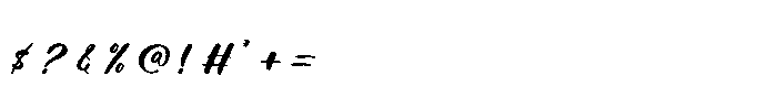 Mintac Regular Font OTHER CHARS