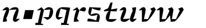 Minuscule 2 Italic Font LOWERCASE