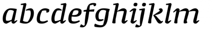 Minuscule 4 Italic Font LOWERCASE