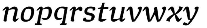 Minuscule 4 Italic Font LOWERCASE