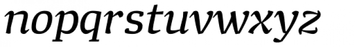 Minuscule 6 Italic Font LOWERCASE