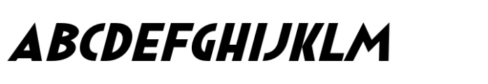 Minzeeca Extra Bold Slanted Font