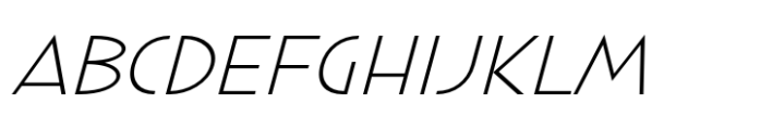 Minzeeca Thin Slanted Font UPPERCASE