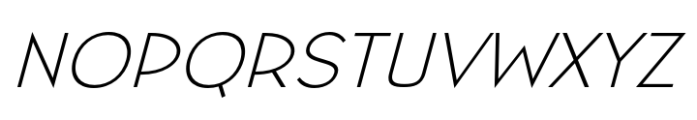 Minzeeca Thin Slanted Font LOWERCASE