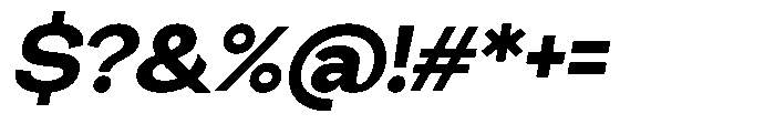 Miogra Sans Black Expanded Slanted Font OTHER CHARS