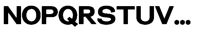 Miogra Sans Black Extra Expanded Font UPPERCASE