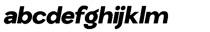 Miogra Sans Black Semi Expanded Slanted FONT