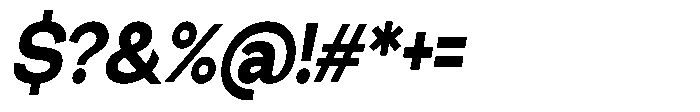 Miogra Sans Black Ultra Condensed Slanted Font OTHER CHARS